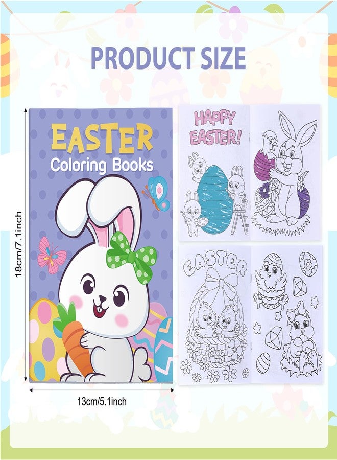 Faccito 36 Pcs Easter Coloring Books Bulk for Kids Party Favors Easter Activity Mini Coloring Book Egg Basket Goodie Bag Stuffers for Kids Classroom School Activity - Image 2